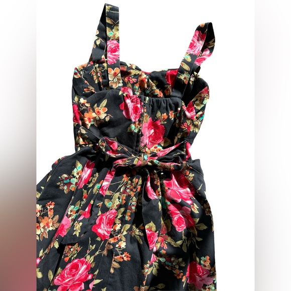 ModCloth floral Ixia black floral dress Small - Picture 6 of 7